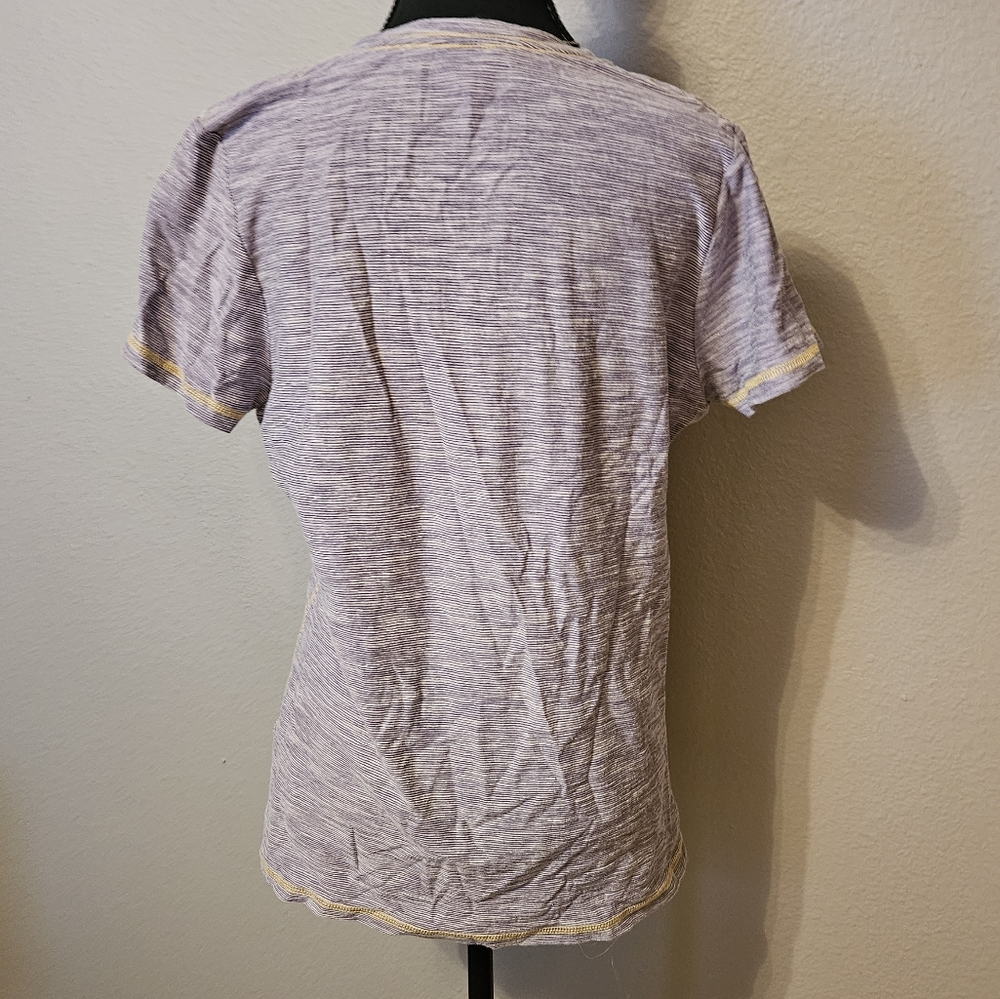 Minnesota Vikings Women's xl Purple V-Neck T-Shirt - Picture 4 of 6